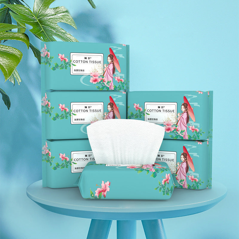 Wholesale Disposable Face Towels with Chinese Style, Hanging Pull-Type Cotton Soft Towels, Thickened Face Towels, Hanging Cleansing Towels, Face Towels