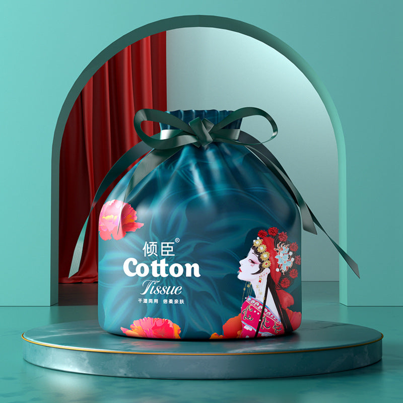 Wholesale Disposable Face Towels with Chinese Style, Hanging Pull-Type Cotton Soft Towels, Thickened Face Towels, Hanging Cleansing Towels, Face Towels