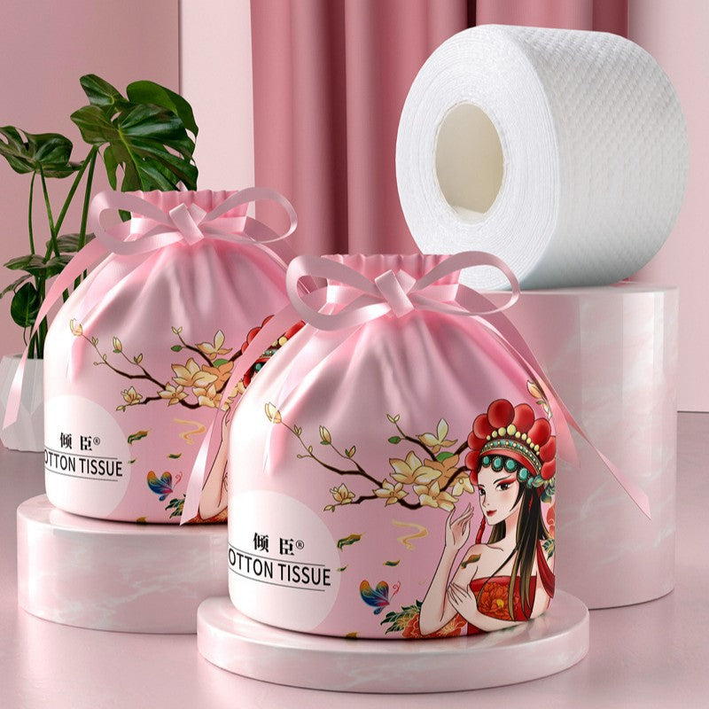 Wholesale Disposable Face Towels with Chinese Style, Hanging Pull-Type Cotton Soft Towels, Thickened Face Towels, Hanging Cleansing Towels, Face Towels