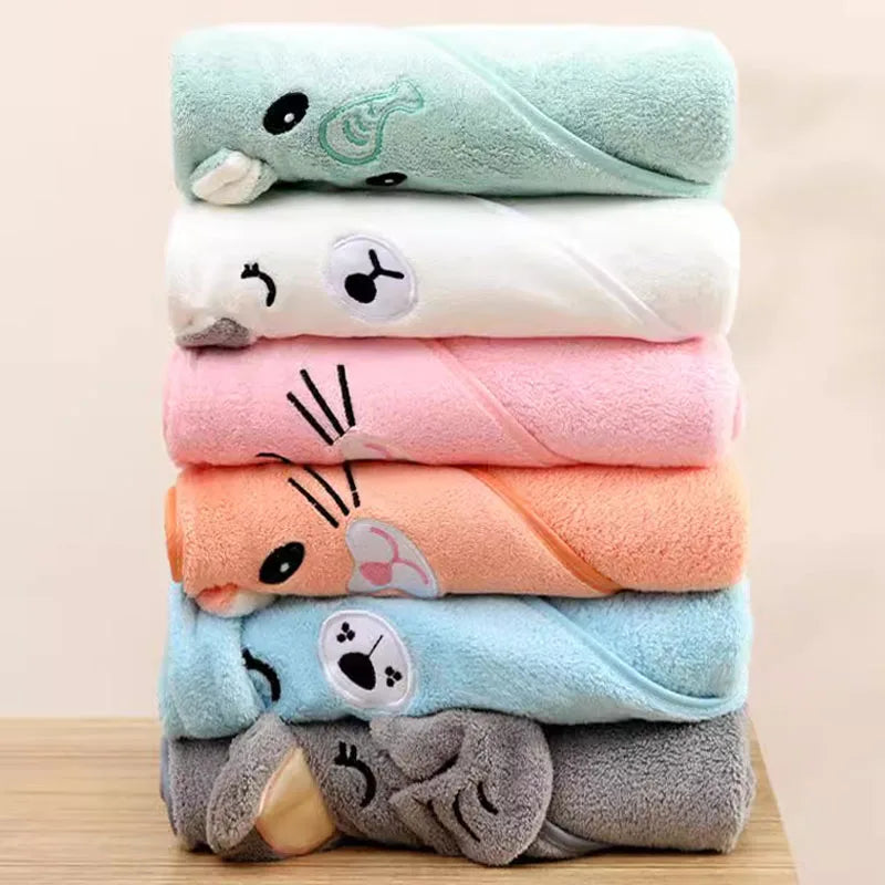Xawly™ Bath Towel for Baby Soft Absorbent Towel Newborn Swaddle Wrap